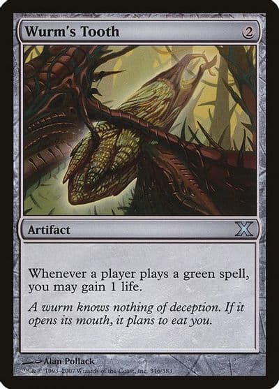 Wurms Tooth 10th Edition Magic card
