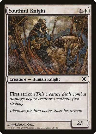 Youthful Knight 10th Edition Magic card