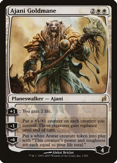 Ajani Goldmane Lorwyn Magic card