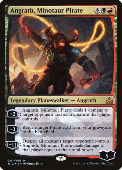 Angrath Minotaur Pirate Rivals of Ixalan Magic card