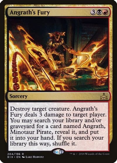 Angraths Fury Rivals of Ixalan Magic card