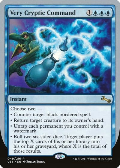Very Cryptic Command E Unstable Magic card