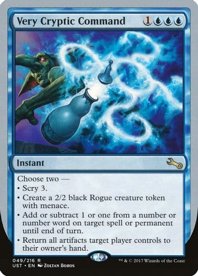 Very Cryptic Command F Unstable Magic card