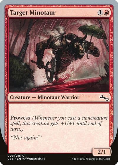 Target Minotaur B Unstable Magic card