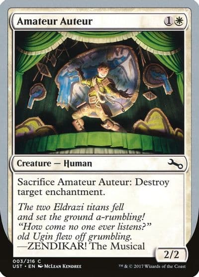 Amateur Auteur D Unstable Magic card