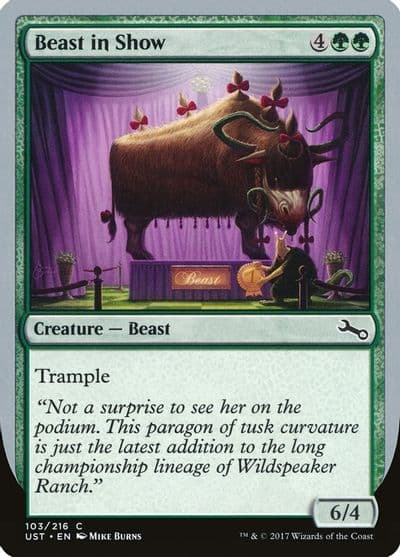 Beast in Show D Unstable Magic card