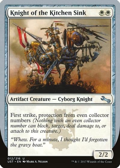 Knight of the Kitchen Sink B Unstable Magic card