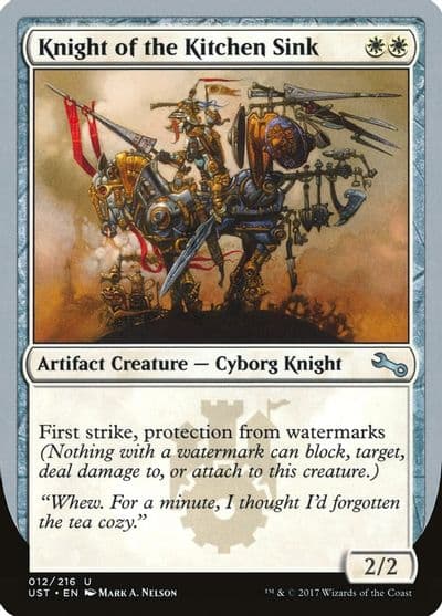 Knight of the Kitchen Sink F Unstable Magic card