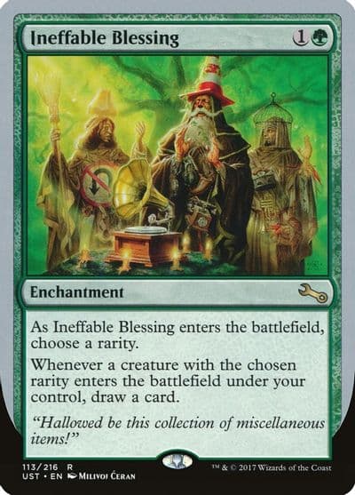 Ineffable Blessing D Unstable Magic card
