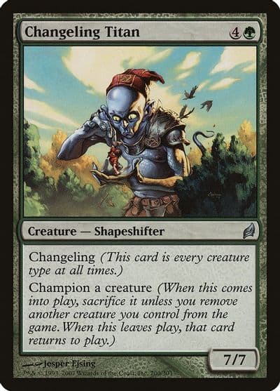 Changeling Titan Lorwyn Magic card