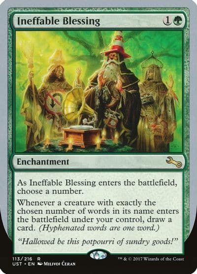 Ineffable Blessing F Unstable Magic card