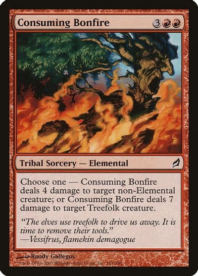 Consuming Bonfire Lorwyn Magic card