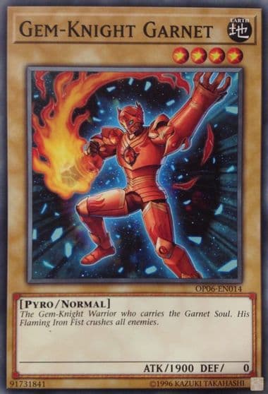 Gem Knight Garnet OTS Tournament Pack 6 Yu-Gi-Oh! card