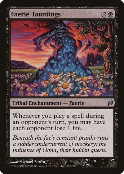 Faerie Tauntings Lorwyn Magic card