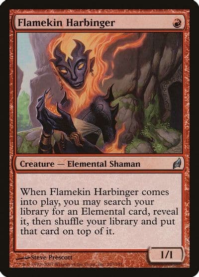 Flamekin Harbinger Lorwyn Magic card