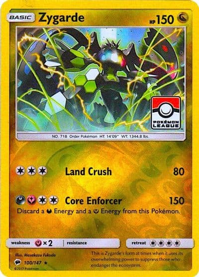 Zygarde (Pokemon League) League & Championship Cards Pokemon card