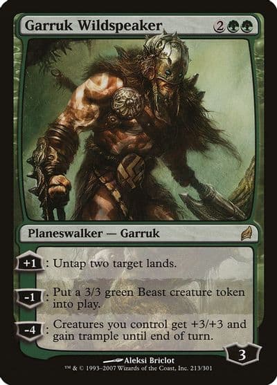 Garruk Wildspeaker Lorwyn Magic card
