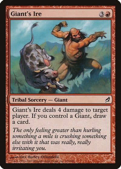 Giants Ire Lorwyn Magic card