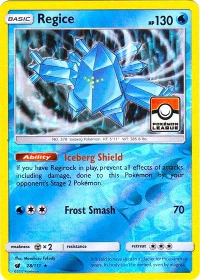 Regice (Pokemon League) League & Championship Cards Pokemon card