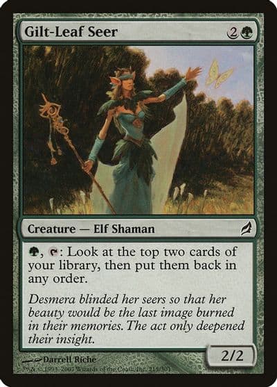 Gilt Leaf Seer Lorwyn Magic card