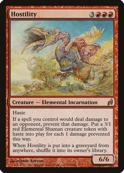 Hostility Lorwyn Magic card