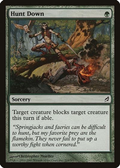 Hunt Down Lorwyn Magic card