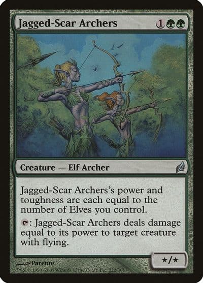 Jagged Scar Archers Lorwyn Magic card