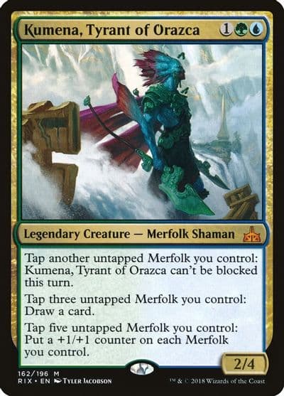 Kumena Tyrant of Orazca Rivals of Ixalan Magic card