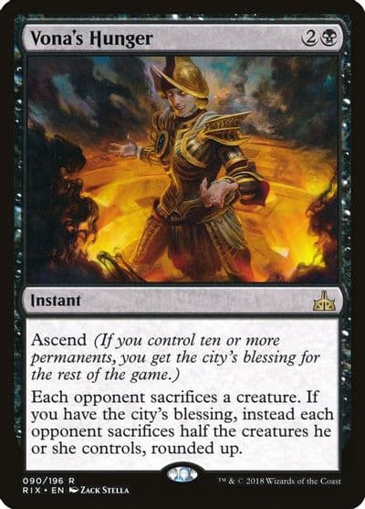 Vonas Hunger Rivals of Ixalan Magic card