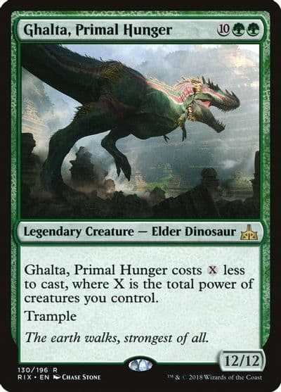 Ghalta Primal Hunger Rivals of Ixalan Magic card