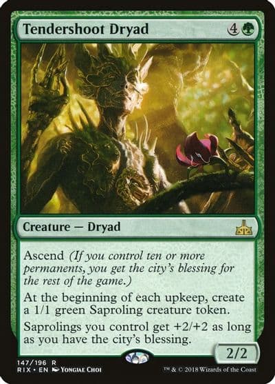 Tendershoot Dryad Rivals of Ixalan Magic card