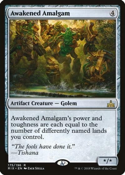 Awakened Amalgam Rivals of Ixalan Magic card