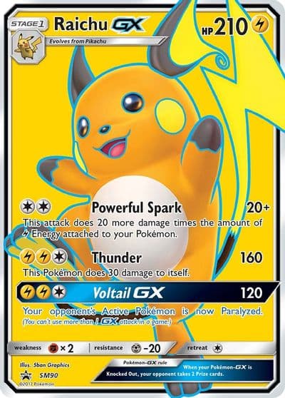 Raichu GX - SM90 SM Promos Pokemon card