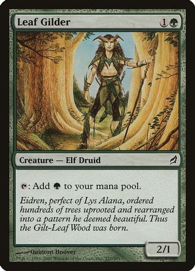 Leaf Gilder Lorwyn Magic card