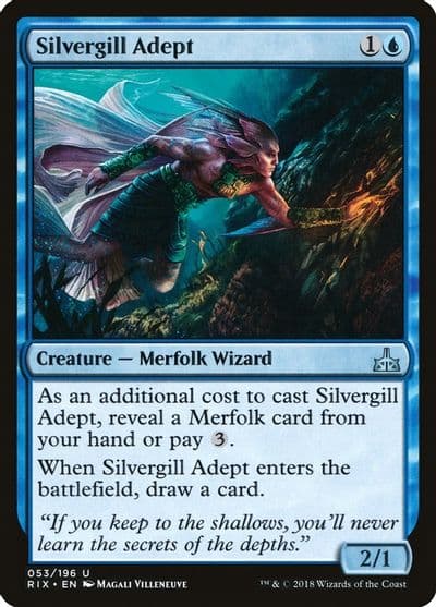 Silvergill Adept Rivals of Ixalan Magic card