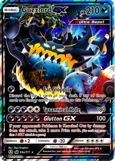 Guzzlord GX 63a 111 Alternate Art Promos Pokemon card