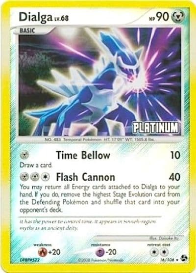 Dialga [Platinum] Burger King Promos Pokemon card