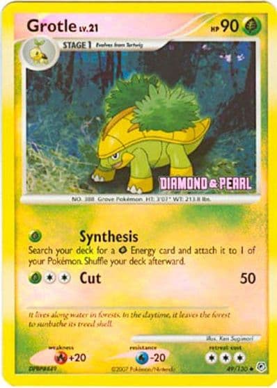 Grotle [Diamond & Pearl] Burger King Promos Pokemon card