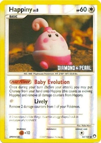 Happiny [Diamond & Pearl] Burger King Promos Pokemon card