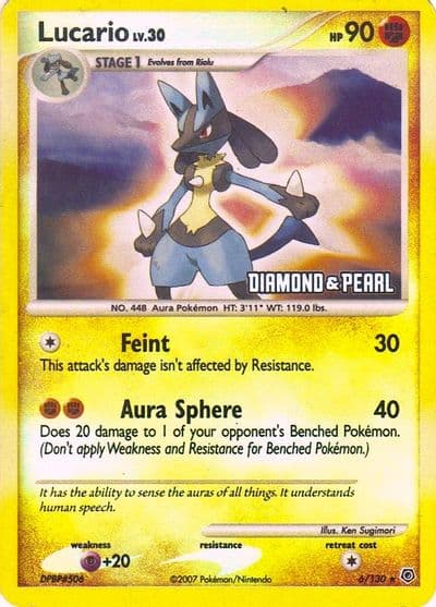 Lucario [Diamond & Pearl] Burger King Promos Pokemon card