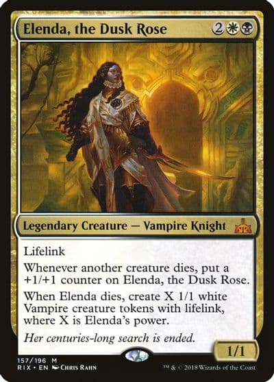 Elenda the Dusk Rose Rivals of Ixalan Magic card