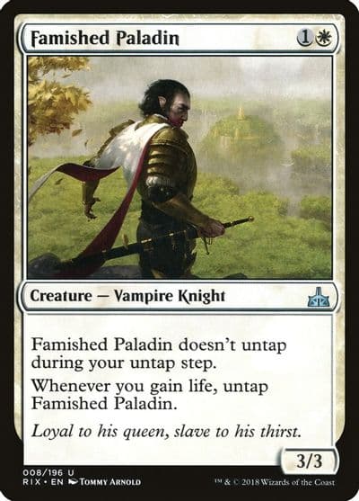 Famished Paladin Rivals of Ixalan Magic card