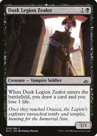 Dusk Legion Zealot Rivals of Ixalan Magic card