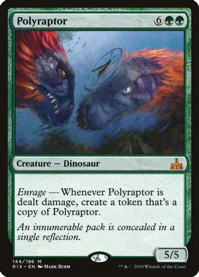 Polyraptor Rivals of Ixalan Magic card