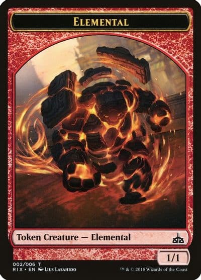 Elemental Token 002 Rivals of Ixalan Magic card
