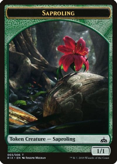 Saproling Token 003 Rivals of Ixalan Magic card