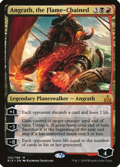 Angrath the Flame Chained Rivals of Ixalan Magic card