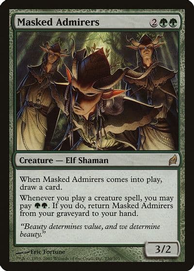Masked Admirers Lorwyn Magic card
