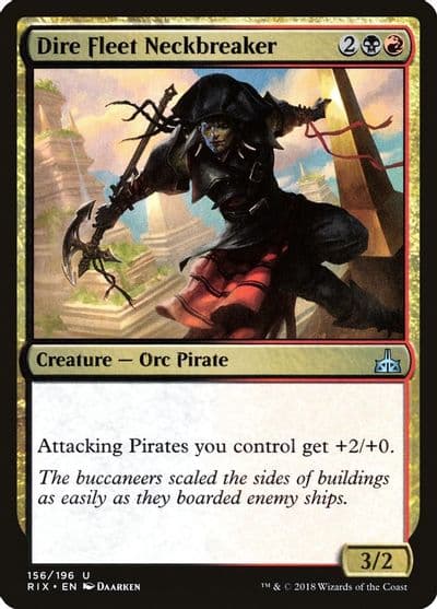 Dire Fleet Neckbreaker Rivals of Ixalan Magic card