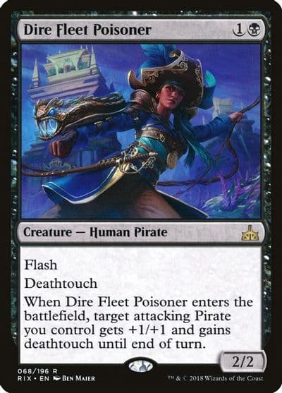 Dire Fleet Poisoner Rivals of Ixalan Magic card